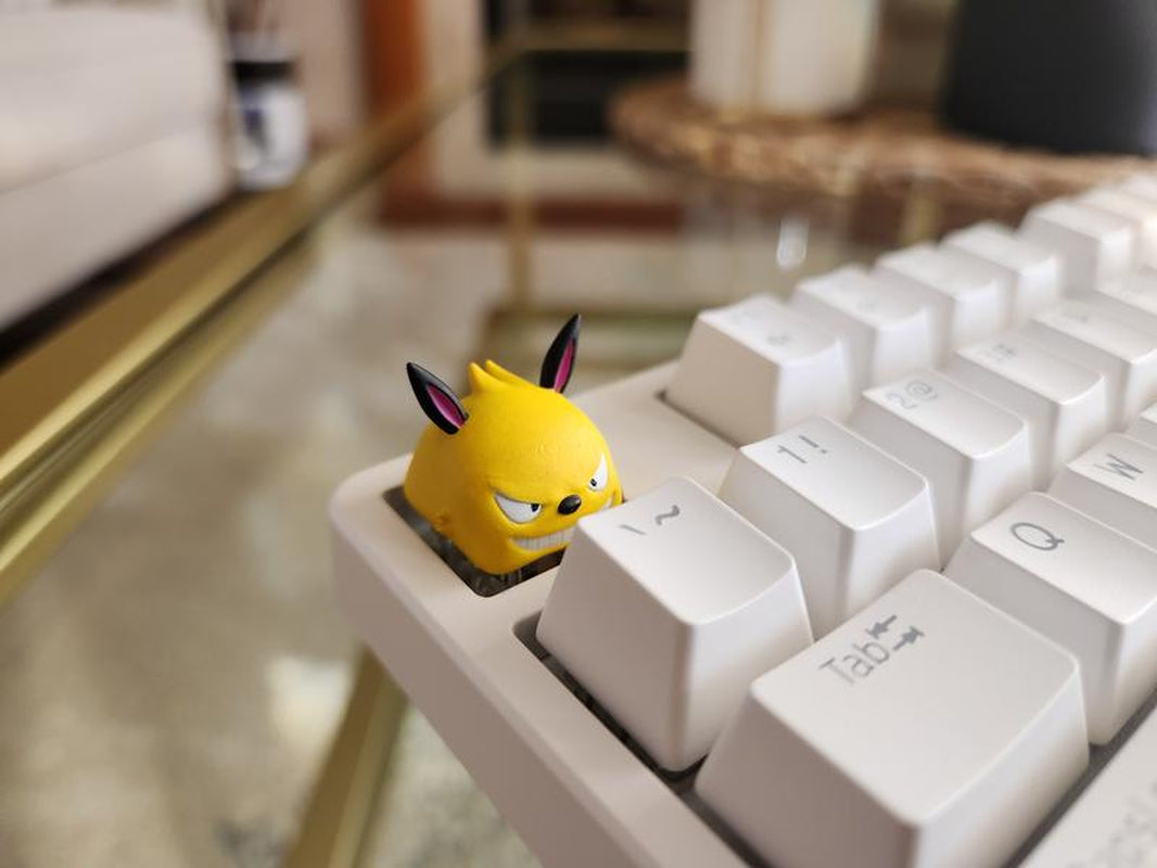 Palworld Grizzbolt Video Game Keycap - Hand Painted, Cute Keycap Designs, Cherry MX
