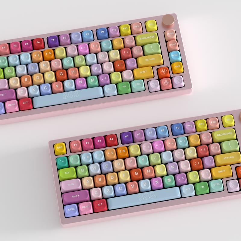 Kbdiy Gummy Bears KOA Profile Keycaps Set(Only KEYCAPS) 139 Keys Cute Art Kawaii Keycaps for Cherry Gateron MX Switches Mechanical Keyboards