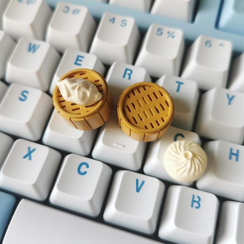 MINI 1 Piece Cute Bao/Dumpling Artisan Keycaps for Mechanical Keyboard for Him Gift from Wife