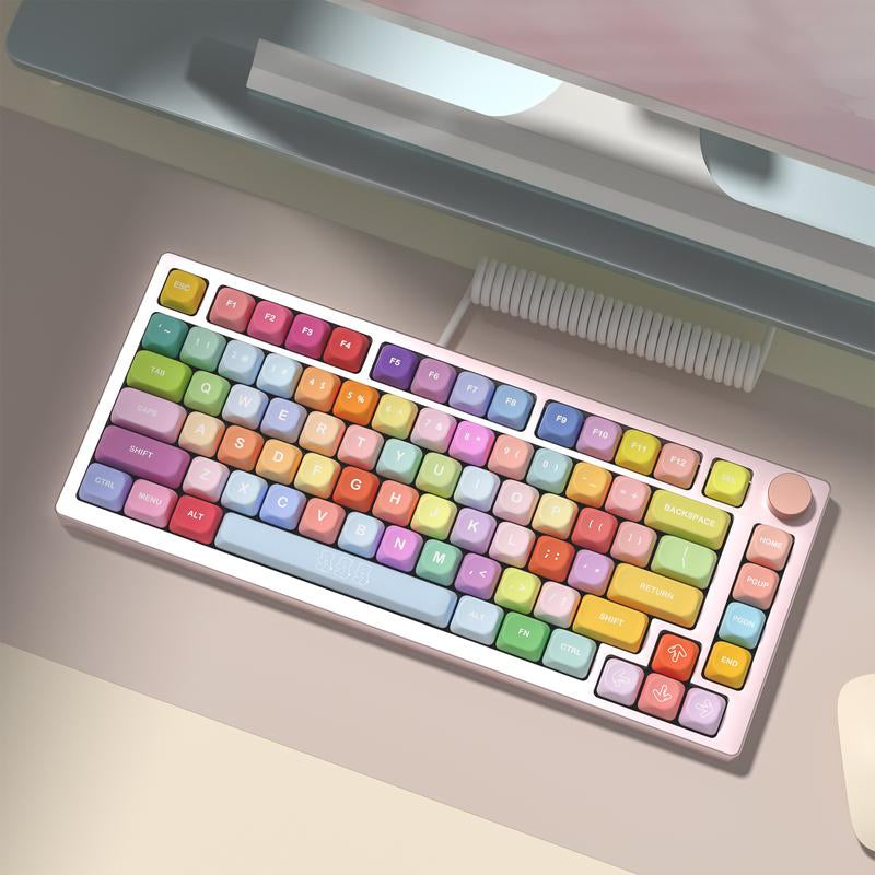 Kbdiy Gummy Bears KOA Profile Keycaps Set(Only KEYCAPS) 139 Keys Cute Art Kawaii Keycaps for Cherry Gateron MX Switches Mechanical Keyboards