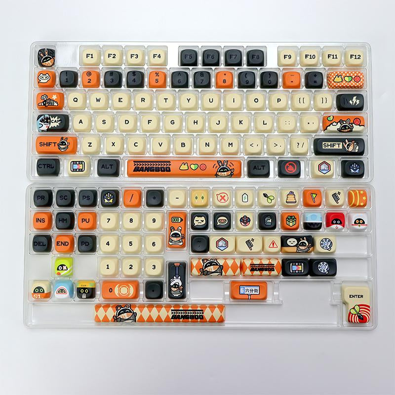 Kbdiy Gummy Bears KOA Profile Keycaps Set(Only KEYCAPS) 139 Keys Cute Art Kawaii Keycaps for Cherry Gateron MX Switches Mechanical Keyboards