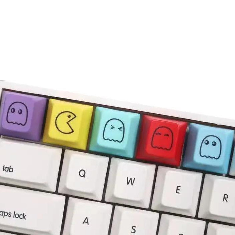 MINI 5-Piece Pac-Man T1 Keycap for Mechanical Keyboard for Him Gift from Wife