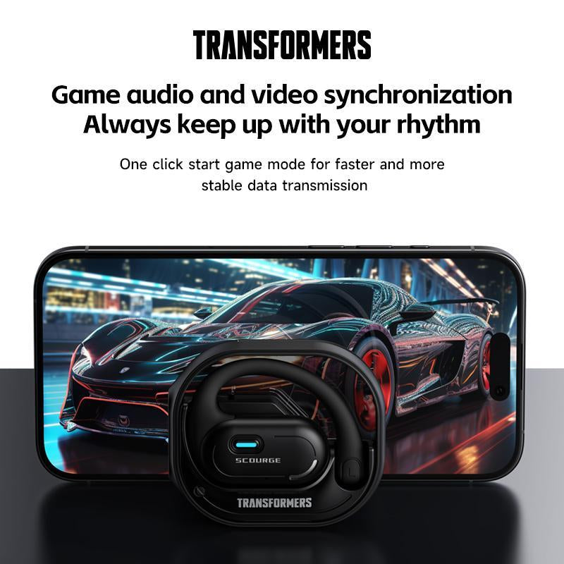 Transformers TF-T15 Earbuds Wireless Headphones Bluetooth Earbuds Audifonos Bluetooth OWS Wireless Bluetooth 5.4 Earbuds High-Fidelity Robust Bass Sound Headphones Ultra-Comfort Ergonomic Ear-Hanging Electronic Headsets