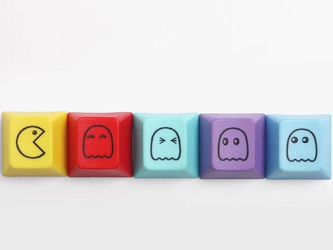 MINI 5-Piece Pac-Man T1 Keycap for Mechanical Keyboard for Him Gift from Wife