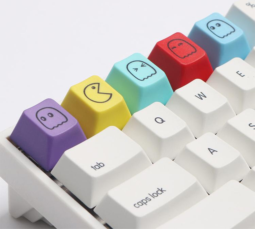 MINI 5-Piece Pac-Man T1 Keycap for Mechanical Keyboard for Him Gift from Wife