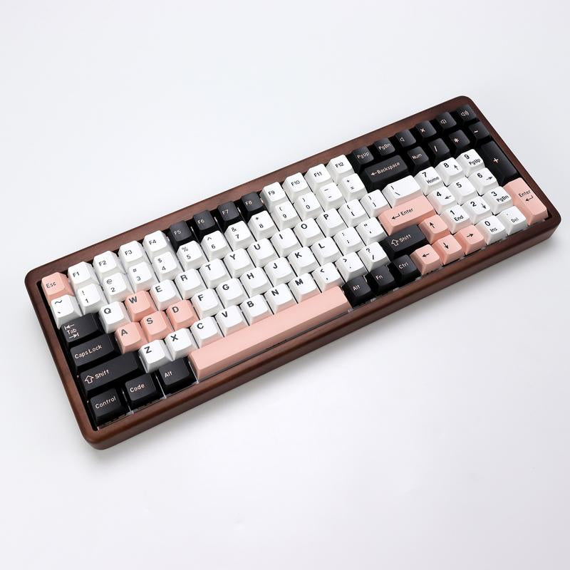 Kbdiy Olivia Keycap Set(Only Keycaps)Female Keycaps PBT Double Shot 174 Keys Pink Keycaps 60 Percent Cherry Profile Keycap for 61/64/68/84/87/100/104/108 Mechanical Keyboard