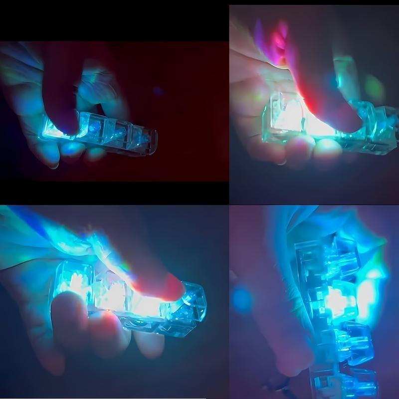 Four Keycaps Stress-Relieving Toy Mechanical Keyboard, Crystal Keycaps with LED Lights, Transparent Design, Keyboard Keychain
