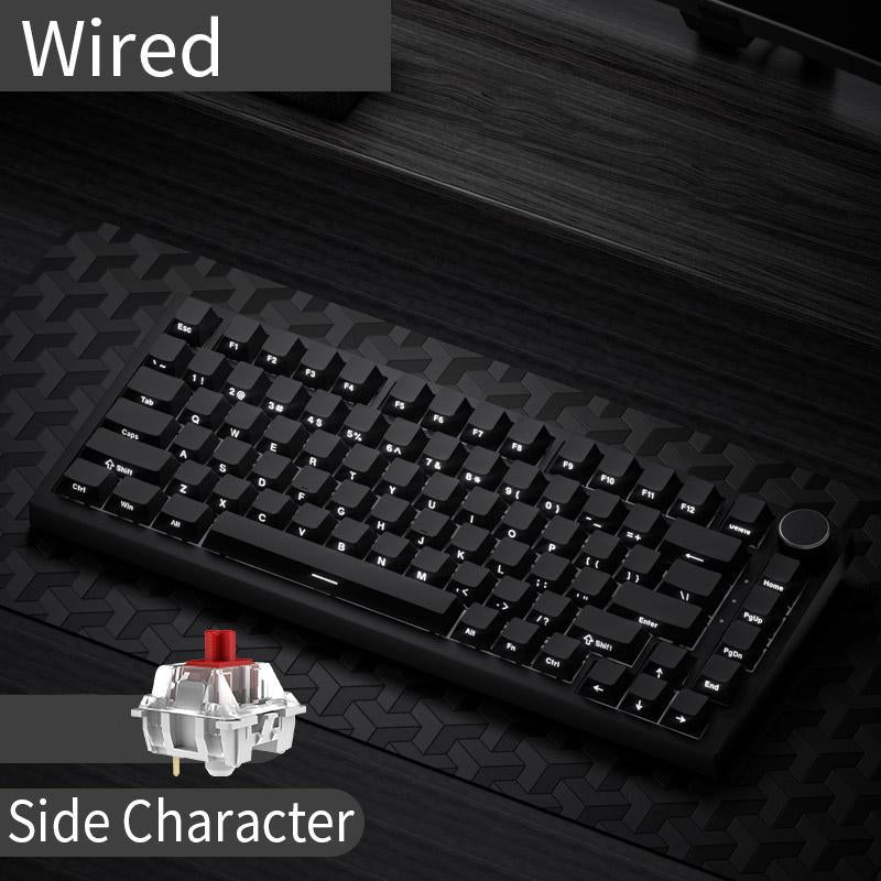 AJAZZ AK820 Wired Mechanical Keyboard, Side Engraved Keycap Keyboard, Full Key Hot Swap Gasket Structure Keyboard, Gaming Keyboard for Gaming