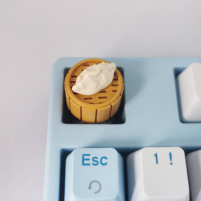 MINI 1 Piece Cute Bao/Dumpling Artisan Keycaps for Mechanical Keyboard for Him Gift from Wife
