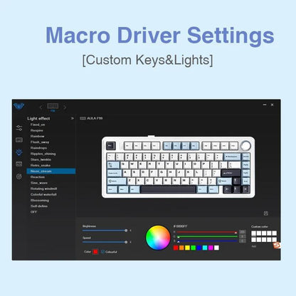 AULA F75 Wireless Keyboard Mechanical, USB Rechargeable Keyboard, Durable 3 Mode Keyboard Gaming Keyboard, RGB Gasket Wireless Keyboard, Office Customized 75% Layout Gamer Keyboard, Gaming Room Supplies Silent Keyboards