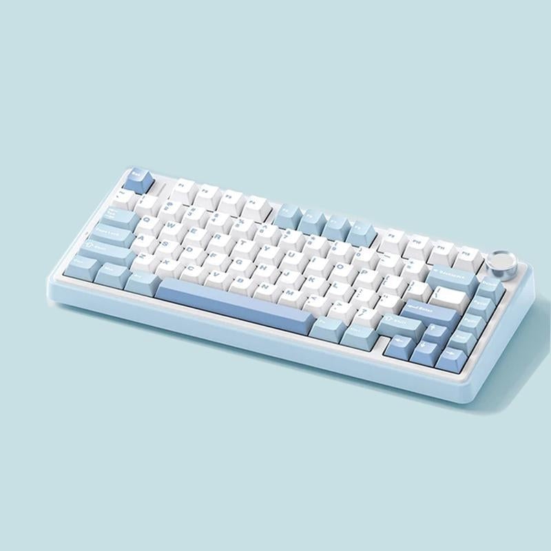 AULA F75 Wireless Keyboard Mechanical, USB Rechargeable Keyboard, Durable 3 Mode Keyboard Gaming Keyboard, RGB Gasket Wireless Keyboard, Office Customized 75% Layout Gamer Keyboard, Gaming Room Supplies Silent Keyboards