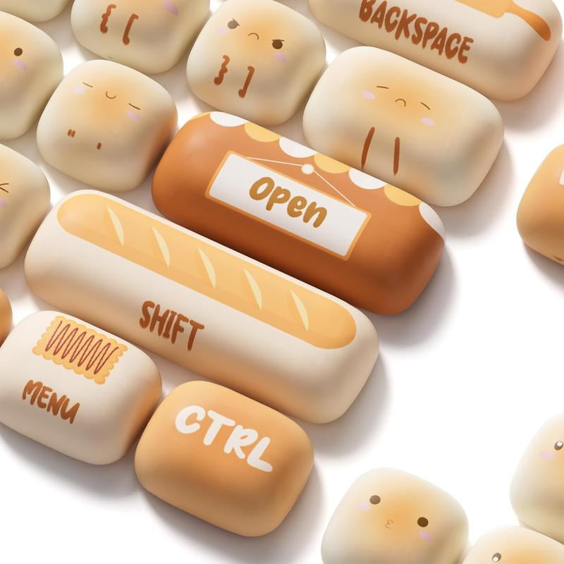 PBT Keycaps Set, Bun Wonderland MOG Profile 138-Key Keycaps for Mechanical Keyboards