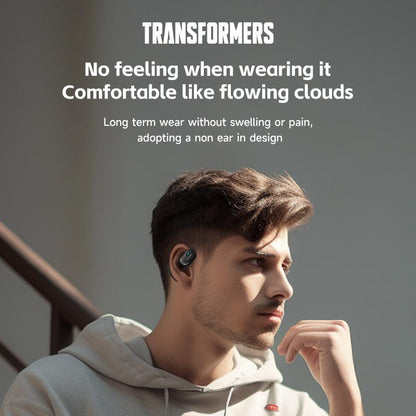 Transformers TF-T15 Earbuds Wireless Headphones Bluetooth Earbuds Audifonos Bluetooth OWS Wireless Bluetooth 5.4 Earbuds High-Fidelity Robust Bass Sound Headphones Ultra-Comfort Ergonomic Ear-Hanging Electronic Headsets