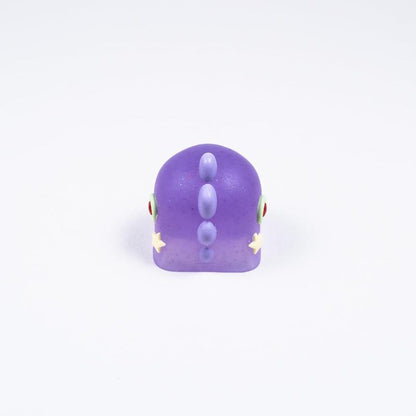 ULTRAEQUIP Artisan Keycaps - Adorable Keycaps: Puppet Dinosaur Series Shine through Keycaps Resin Keycaps Custom Keycaps Escape Handmade Keycap for Mechanical Keyboard Keycaps (Purple Puppet, Translucent)