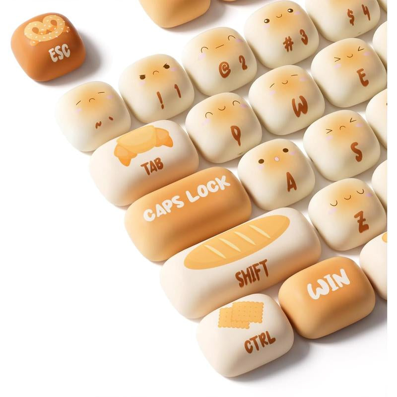PBT Keycaps Set, Bun Wonderland MOG Profile 138-Key Keycaps for Mechanical Keyboards