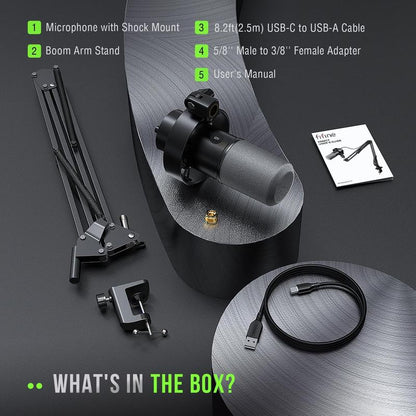 FIFINE K688NEO USB/XLR Dynamic Podcast Microphone – Pro Mic Kit with Adjustable Boom Arm, Mute & Monitor for Streaming, Gaming, Vocal & Music Recording Audio, for PC Smartphone Mixer