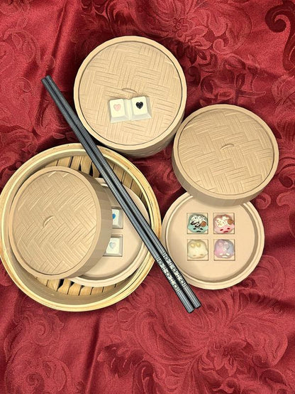 Bamboo Dimsum Steamer Artisan Keycap Tray