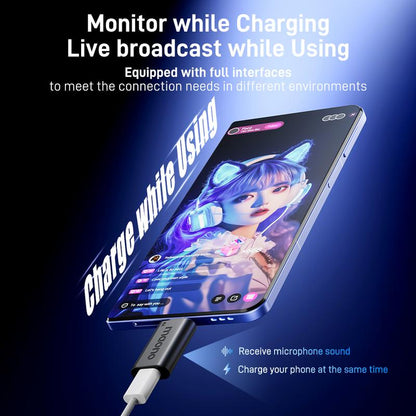Maono DM40 Voice Changer USB / Wireless Desktop Audio RGB Gaming Microphone with Noise Reduction and EQ Setting,Compatible with Computer, PC, PS4, PS5, Smartphone, Mac, Ideal for Singing,Game Streaming,Recording and Podcasting.